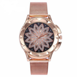 Relógio Feminino Rosa D'Ouro Minimal
