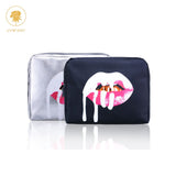 Oswego Makeup Bag Women Make Up Tote Bag Zipper Fashion Large PU Travel Cosmetic Bag Organizer Women Makeup Bag 2019